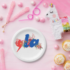 花（カンマ） ペーパープレート