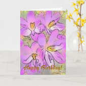 花 カード (黄色い花)