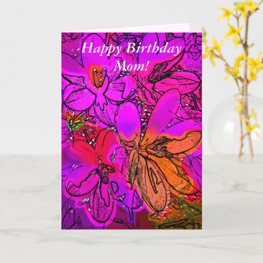 花 カード (黄色い花)