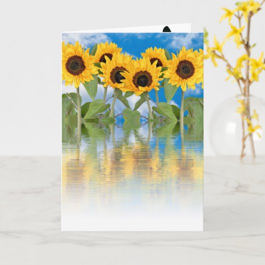 花 カード (黄色い花)