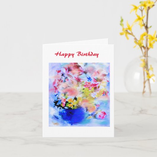 花 カード (黄色い花)