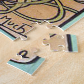 花 – カーネーション:アールヌーボーbyミュシャEd.2 ジグソーパズル (側面)