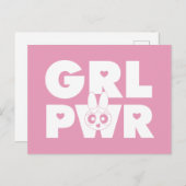 花：ガールパワー インビテーションポストカード (正面/裏面)
