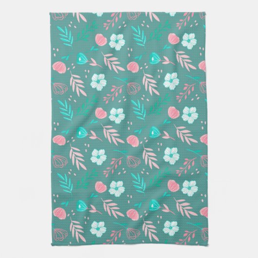 花 キッチンタオル (縦)