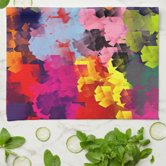 花 キッチンタオル (折り畳み)