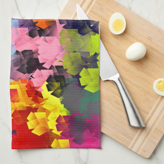 花 キッチンタオル (四つ折り)