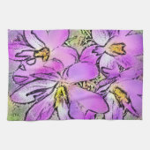 花 キッチンタオル (横)