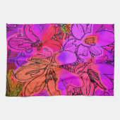 花 キッチンタオル (横)