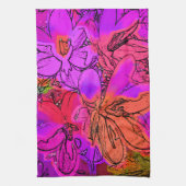 花 キッチンタオル (縦)