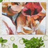 花 キッチンタオル (折り畳み)