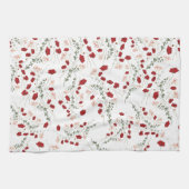 花 キッチンタオル (横)