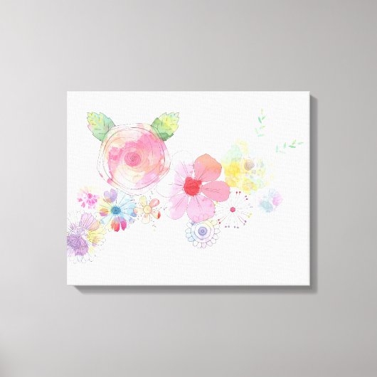 花 キャンバスプリント (正面)