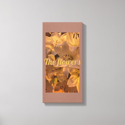 花 キャンバスプリント (正面)