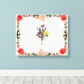 花 キャンバスプリント (インサイチュ (ウッドフロア))