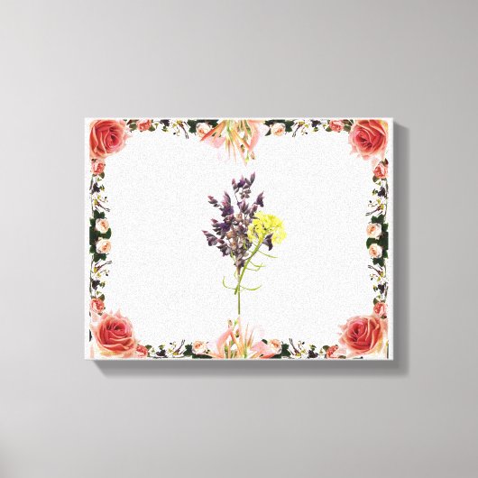 花 キャンバスプリント (正面)