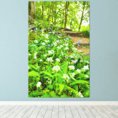 花 キャンバスプリント (インサイチュ (ウッドフロア))