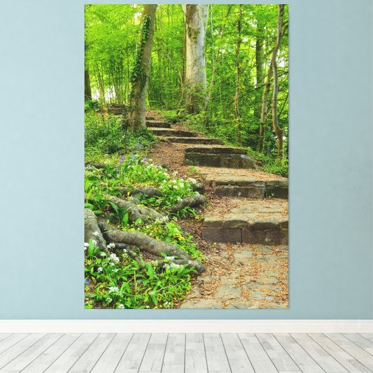 花 キャンバスプリント (インサイチュ (ウッドフロア))