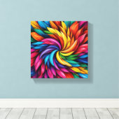 花 キャンバスプリント (インサイチュ (ウッドフロア))