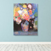 花 キャンバスプリント (インサイチュ (ウッドフロア))