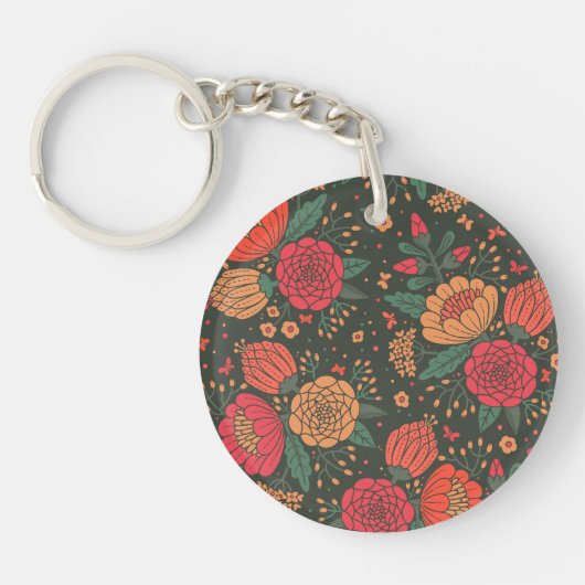 花 キーホルダー (正面)