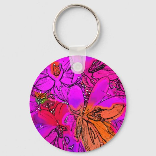 花 キーホルダー (正面)