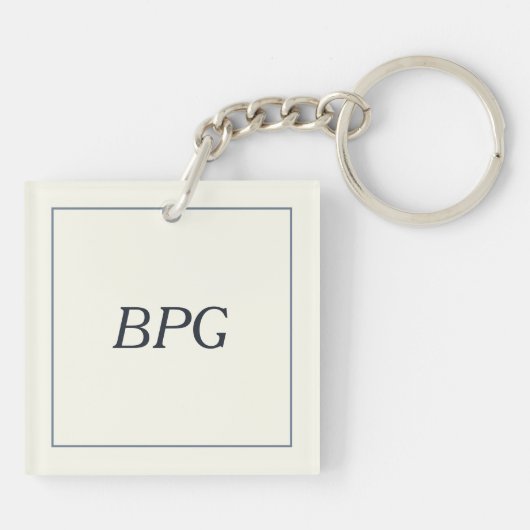 花 キーホルダー (裏面)