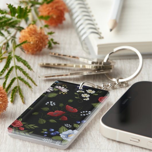 花 キーホルダー (正面右)