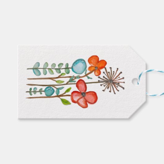 花 ギフトタグ (正面(横))
