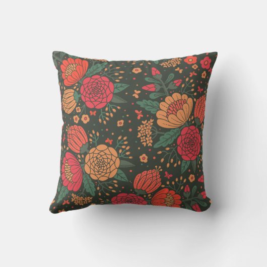 花 クッション (裏面)