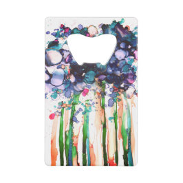 花 クレジットカード栓抜き