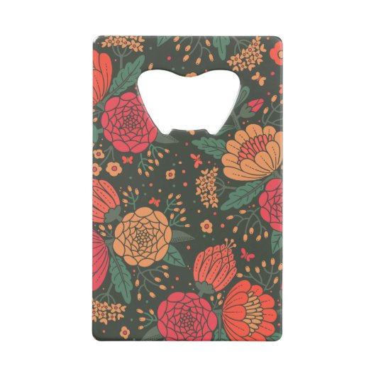 花 クレジットカード栓抜き (正面)