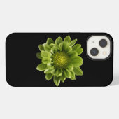花 | グリーン・キク iPhoneケース (裏面横)