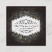 花 |ケータリング |イベントサービス スクエア名刺 (正面)