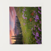 花 |コロラド州の紫色の野生の花 タペストリー (正面)