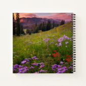 花 |コロラド州の紫色の野生の花 ノートブック (裏面)