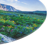花 |コロラド州ワイルドフラワー カッティングボード (角)