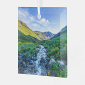 花 |コロラド州ワイルドフラワー ガラスオーナメント (正面左)