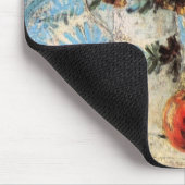 花、コーヒーポットとフルーツby Vincent vanゴッホ マウスパッド (コーナー)