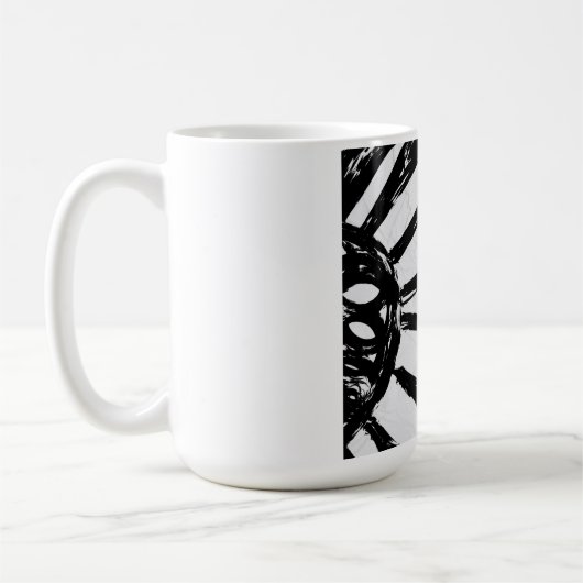 花 コーヒーマグカップ (左)