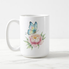 花 コーヒーマグカップ