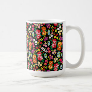 花 コーヒーマグカップ