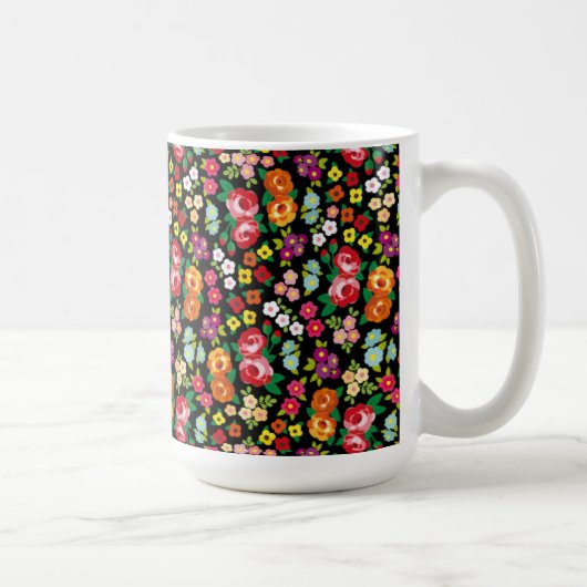 花 コーヒーマグカップ (右)