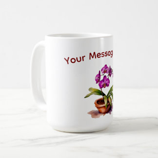 花 コーヒーマグカップ