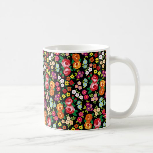 花 コーヒーマグカップ (右)