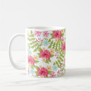 花 コーヒーマグカップ