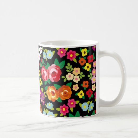 花 コーヒーマグカップ (右)