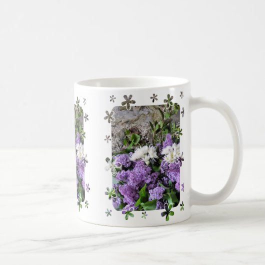 花 コーヒーマグカップ (右)