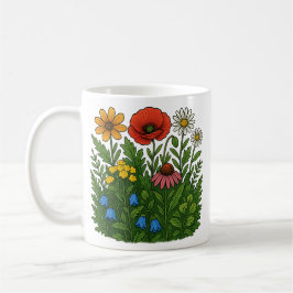 花  コーヒーマグカップ