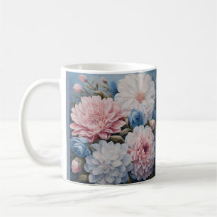 花 コーヒーマグカップ