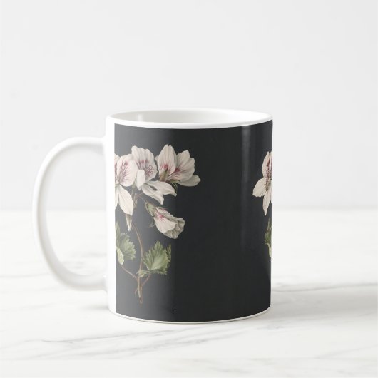 花 コーヒーマグカップ (左)